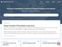 Tablet Screenshot of designprinciplesftw.com